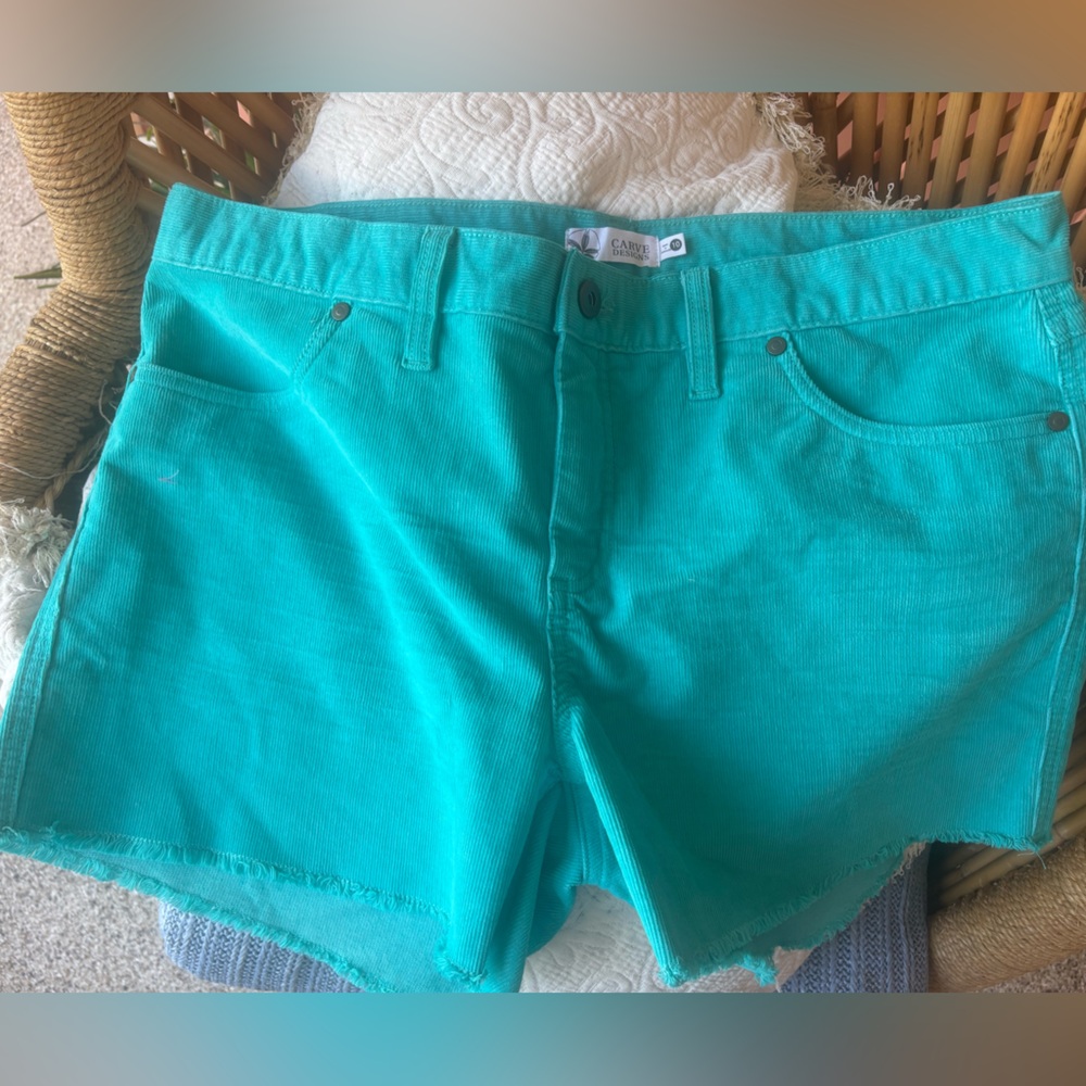 Carve Designs Women's Turquoise Jean Shorts~ NEW